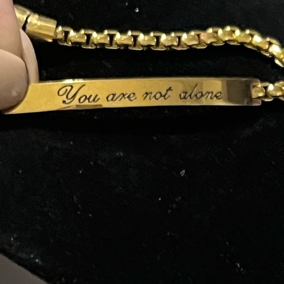 Goldtone Inspirational Bracelet, Magnetic - Picture 5 of 5
